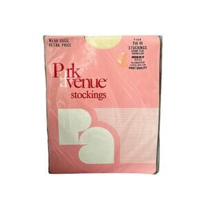 NIP Park Avenue Alabaster Nylon Thigh High Stockings Size B 10-11